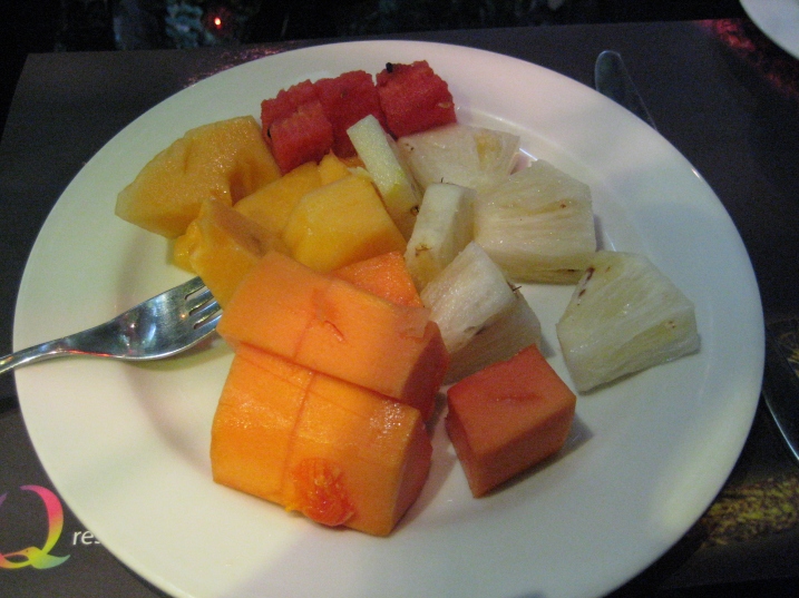 fresh fruit plate